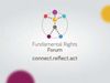 The logo designed by Restless Communications for 2018's Fundamental Rights Forum