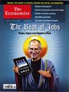 The front cover of The Economist featuring Steve Jobs